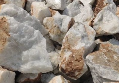 White Silica Quartz Boulders
